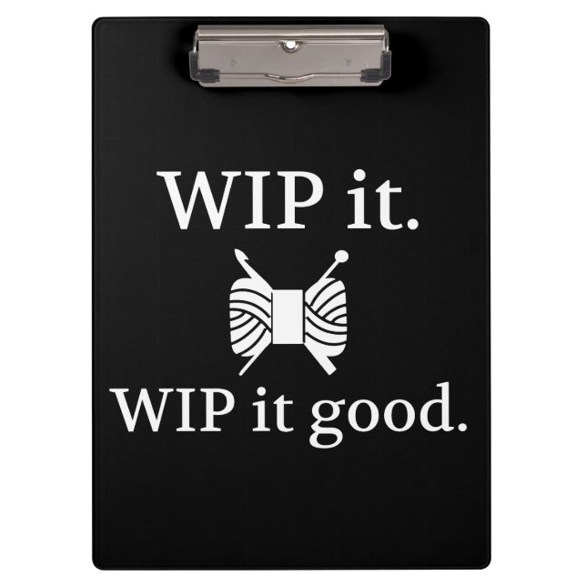 Porte-bloc WIP It Good ・ Knit Crochet {Dark} (Devant)