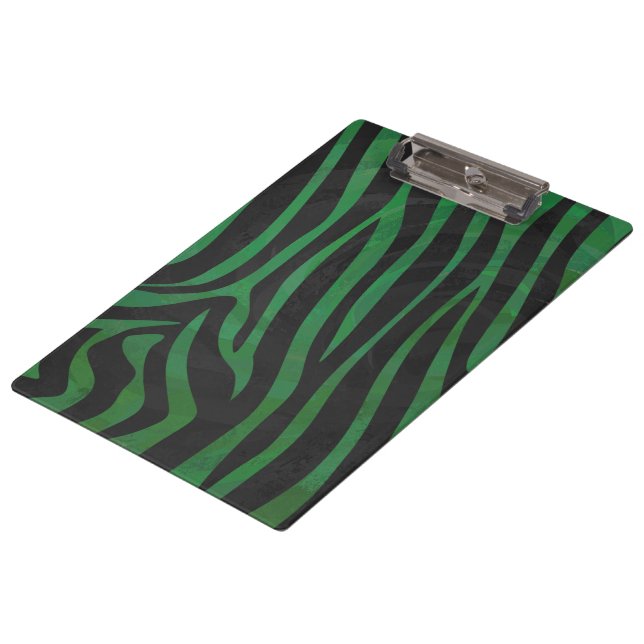 Porte-bloc Zebra Black et Green Print (Incliné)