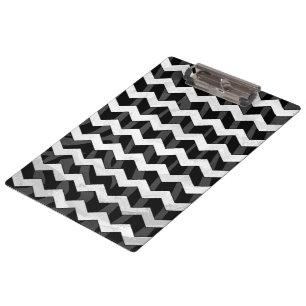 Porte-bloc Zebra Black et Grey Chevron