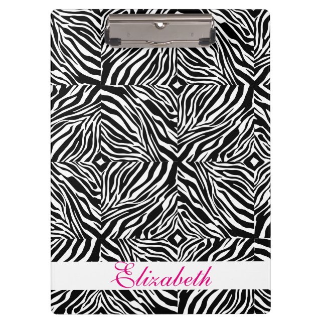 Porte-bloc Zebra en Motif noir et blanc (Devant)