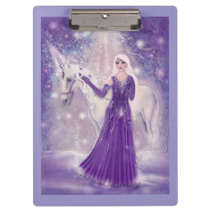 Porte-bloc Zephyr licorne et féerie Art par Renee Lavoie