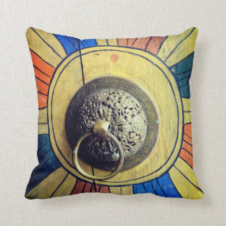 Porte bouddhiste coussin