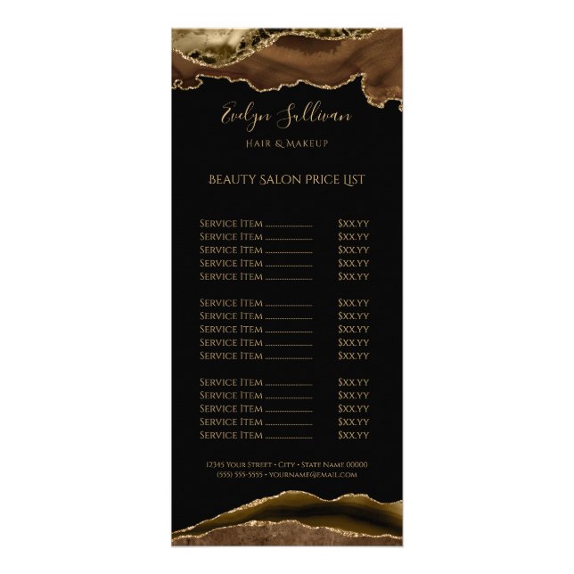 Porte Brown sur carte rack à tarif noir (Devant)