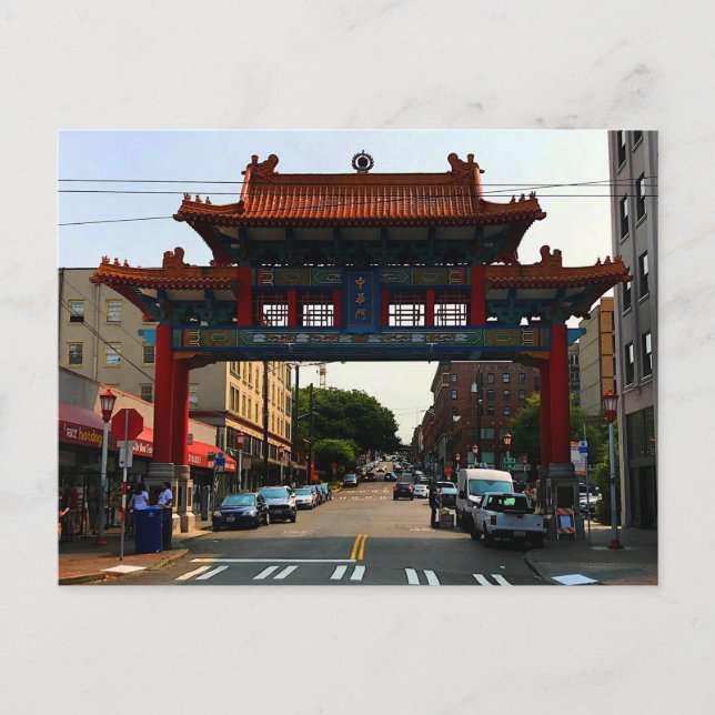 Porte Chinatown de Seattle #1 Carte postale (Devant)