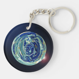 Porte - clé abstrait de planète de la terre