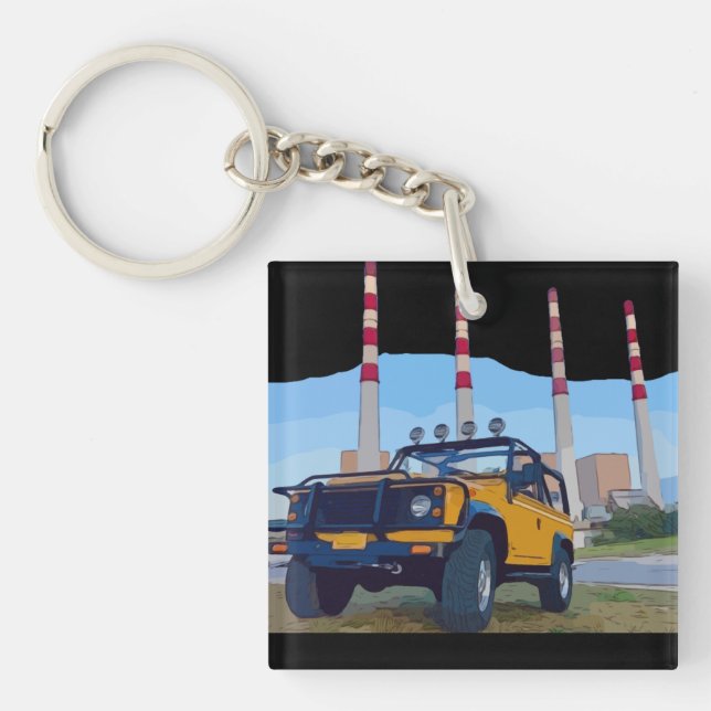 PORTE - CLÉ acrylique à 2 côtés POWERHOUSE (Devant)