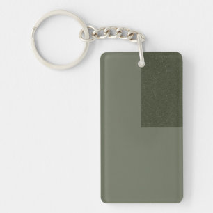 Porte - clé acrylique à base de mousse verte perso