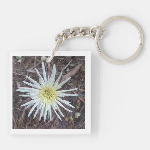 Porte - clé acrylique avec belle fleur