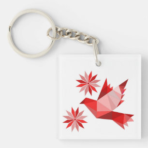 Porte - clé acrylique avec joli ART