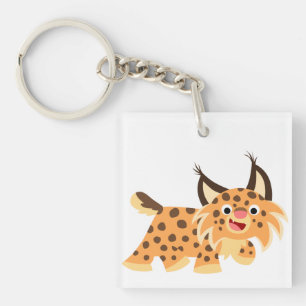 Porte - clé acrylique Bobcat Facetite