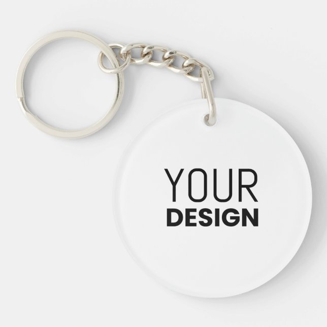 Porte - clé acrylique circulaire (Devant)