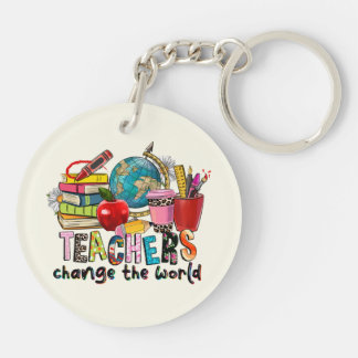 Porte - clé acrylique de l'enseignant
