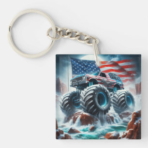 PORTE - CLÉ ACRYLIQUE DE MONSTER TRUCK