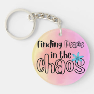 Porte - clé acrylique de paix