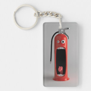 Porte - clé acrylique d'extincteur à hurler
