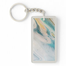 Porte - clé acrylique double face Boho Blue