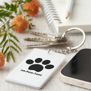 Porte - clé acrylique double face circulaire Im-Pa