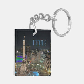 Porte - clé acrylique du centre-ville d'Indianapol