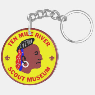 Porte - clé acrylique du logo du musée Scout de