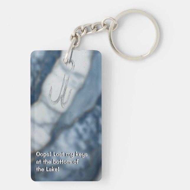 Porte - clé acrylique du pêcheur (Dos)