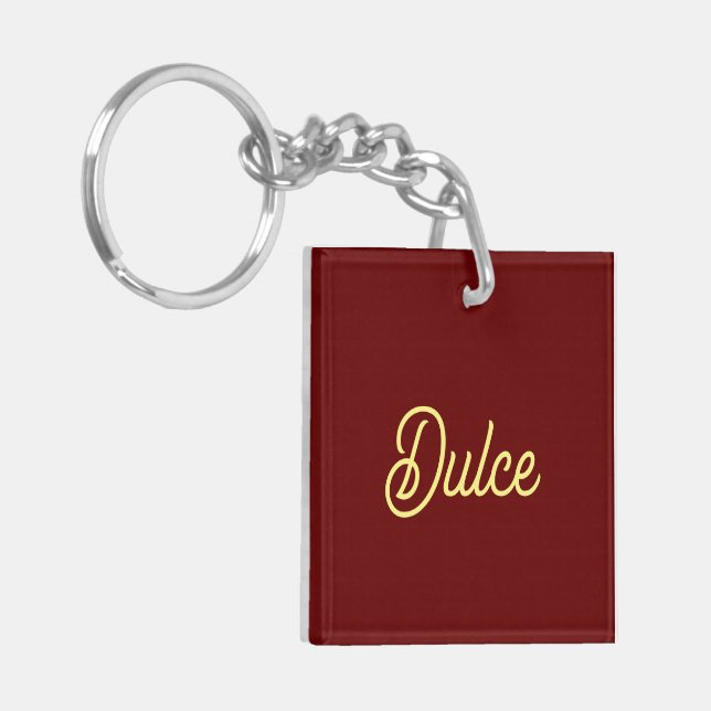 Porte - clé acrylique Dulce (Devant gauche)
