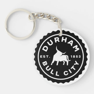 Porte - clé acrylique Durham Bull City Round Seal