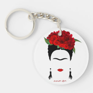 Porte - clé acrylique Frida Kahlo accessoires de p
