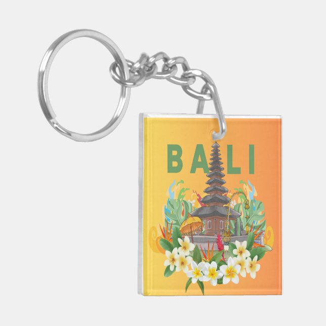Porte - clé acrylique - Golden Memories of Bali (Devant gauche)
