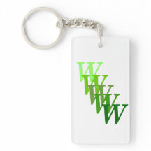 Porte - clé (acrylique) - Lettres et nom à pas