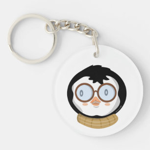 Porte - clé acrylique Nerdy Penguin Boy