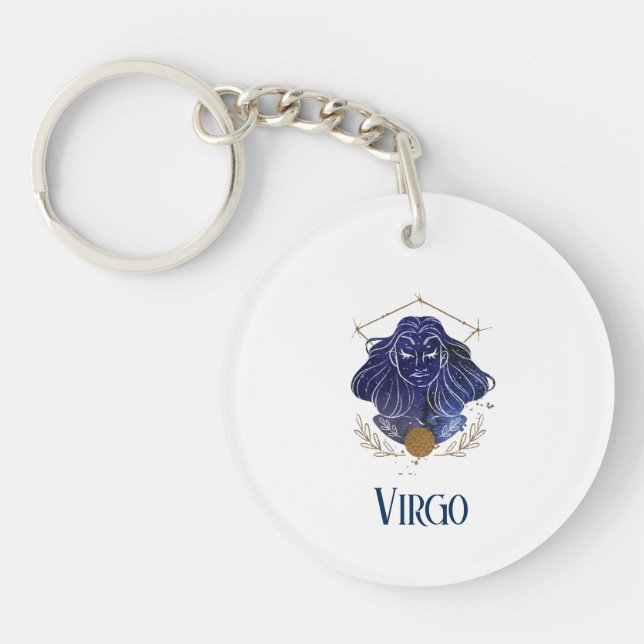 Porte - clé acrylique - Porte - clé virgo zodiac (Devant)