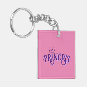 Porte - clé acrylique Princesse