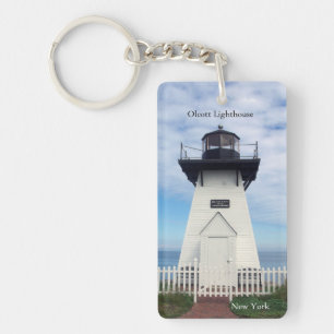 Porte - clé acrylique rect. du phare d'Olcott