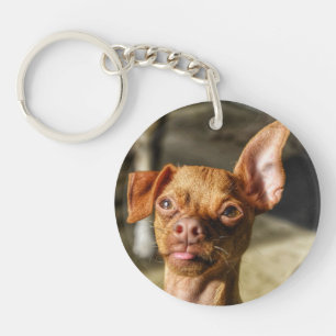 Porte - clé acrylique, Rectangle (double face)