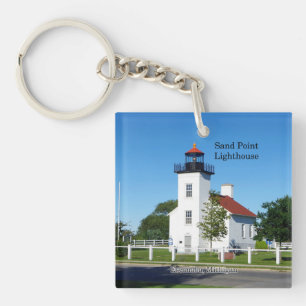 Porte - clé acrylique Sand Point Lighthouse