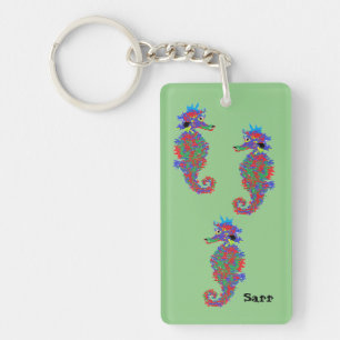 Porte - clé acrylique : SEAHORSE