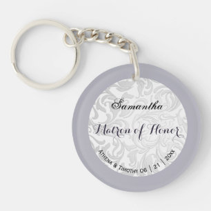 Porte - clé acrylique Silver Brocade & Lavender Ed