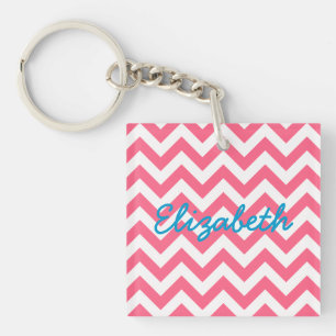 Porte - clé acrylique tendance Chevron