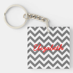 Porte - clé acrylique tendance Chevron