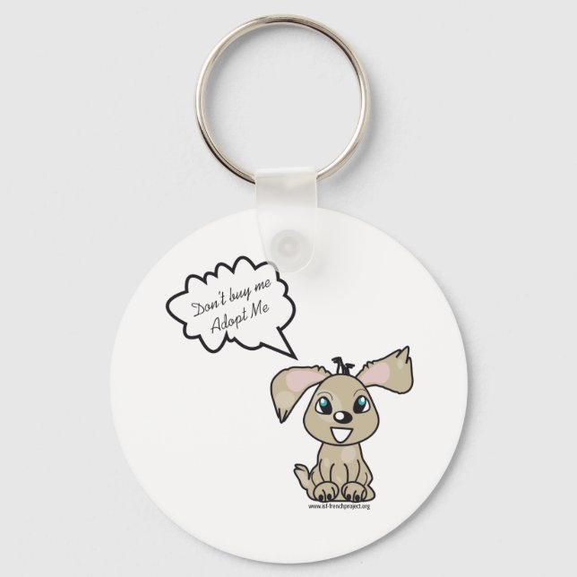 Porte-clé Adopt a Dog Keychain (Front)