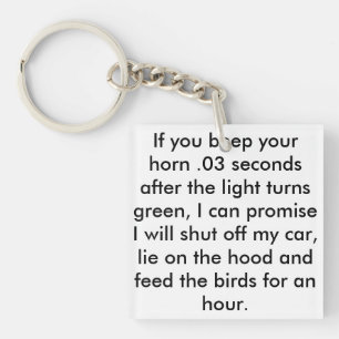 Porte - clé "alimentant oiseaux"