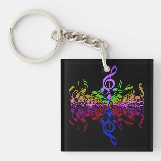 Porte - clé arc-en-ciel à double face (Devant)