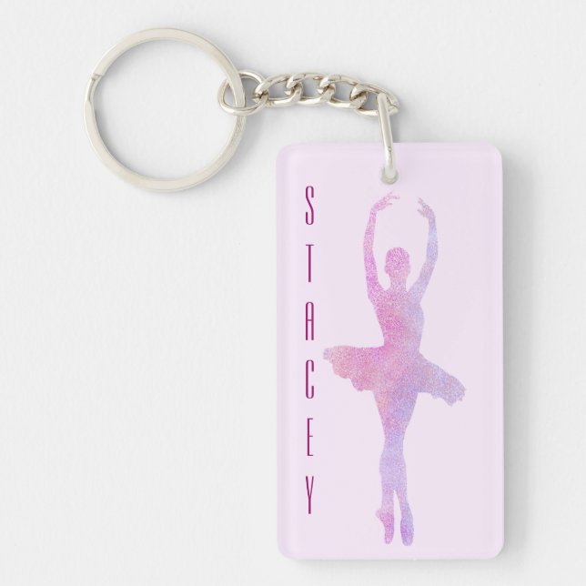 porte - clé Ballerina personnalisé (Devant)