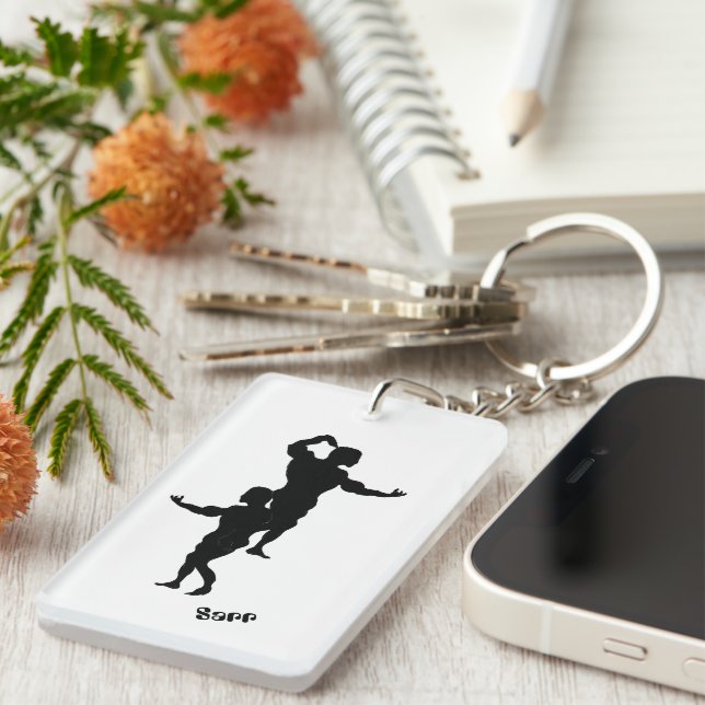 Porte - clé : Body Builder (Devant droit)