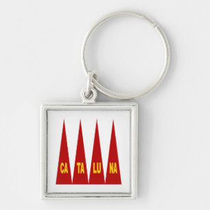 Porte-clé carré Premium CATALUNA Keychain