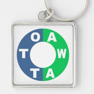 Porte-clé carré Premium DESIGN OTTAWA Keychain
