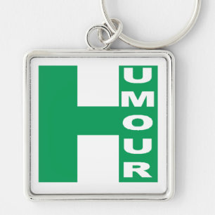 Porte-clé carré Premium HUMOUR Keychain