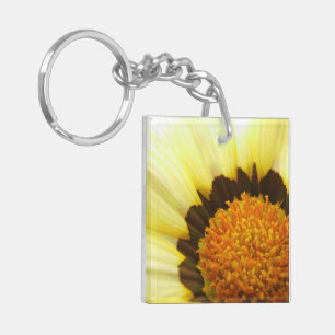 Porte - clé Centre Fleur Jaune