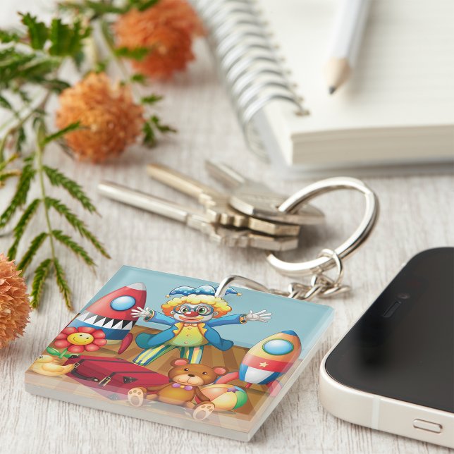 Porte - clé Clown Et Jouets (Créateur téléchargé)