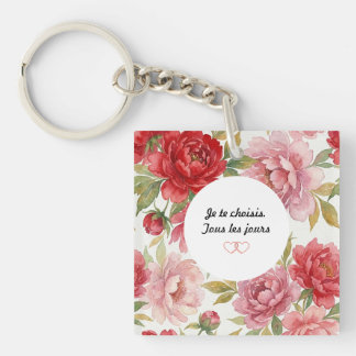 Porte-clé Couple – Deux regards, une histoire Keychain